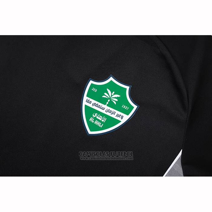 Fato de Treino Al-ahli Saudi Manga Curta 2025-2026 Preto - Calcas Curta